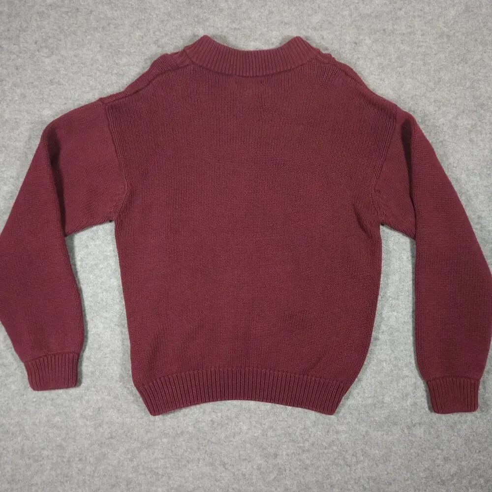 Vintage 80s Banana Republic Safari Sweater Mens XL Henley Red Made In Australia